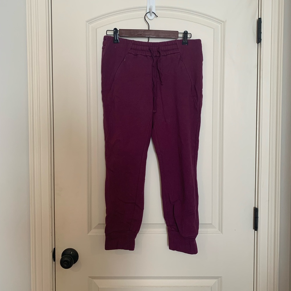 Fabletics Joggers, Dark Purple, smoke free home